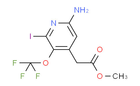 Methyl 6-amino-2-iodo-3-(trifluoromethoxy)pyridine-4-acetate