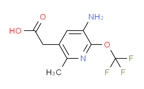 3-Amino-6-methyl-2-(trifluoromethoxy)pyridine-5-acetic acid