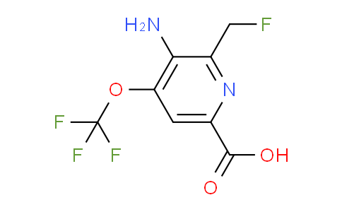 AM218781 | 1803990-55-7 | 3-Amino-2-(fluoromethyl)-4-(trifluoromethoxy)pyridine-6-carboxylic acid