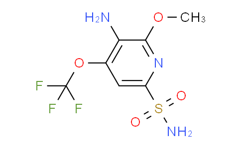 3-Amino-2-methoxy-4-(trifluoromethoxy)pyridine-6-sulfonamide