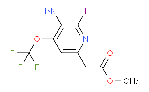 Methyl 3-amino-2-iodo-4-(trifluoromethoxy)pyridine-6-acetate