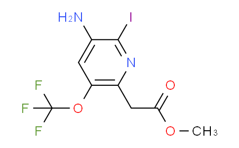Methyl 3-amino-2-iodo-5-(trifluoromethoxy)pyridine-6-acetate