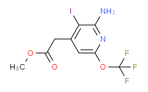 Methyl 2-amino-3-iodo-6-(trifluoromethoxy)pyridine-4-acetate
