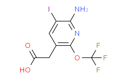2-Amino-3-iodo-6-(trifluoromethoxy)pyridine-5-acetic acid