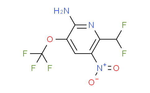 2-Amino-6-(difluoromethyl)-5-nitro-3-(trifluoromethoxy)pyridine