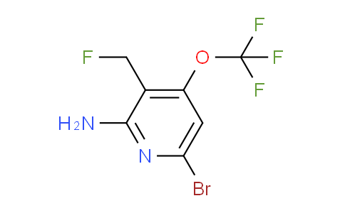 2-Amino-6-bromo-3-(fluoromethyl)-4-(trifluoromethoxy)pyridine