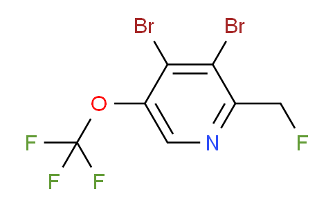 3,4-Dibromo-2-(fluoromethyl)-5-(trifluoromethoxy)pyridine
