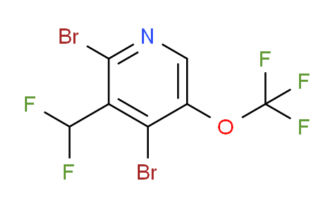 2,4-Dibromo-3-(difluoromethyl)-5-(trifluoromethoxy)pyridine