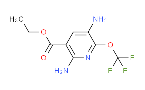 Ethyl 3,6-diamino-2-(trifluoromethoxy)pyridine-5-carboxylate
