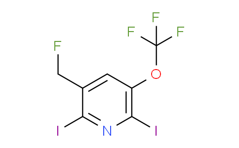 2,6-Diiodo-3-(fluoromethyl)-5-(trifluoromethoxy)pyridine