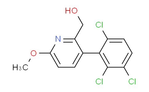 6-Methoxy-3-(2,3,6-trichlorophenyl)pyridine-2-methanol