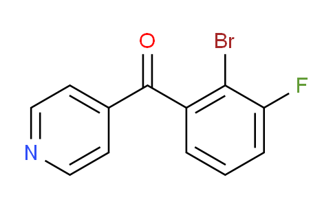 4-(2-Bromo-3-fluorobenzoyl)pyridine