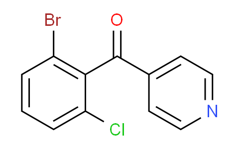 4-(2-Bromo-6-chlorobenzoyl)pyridine