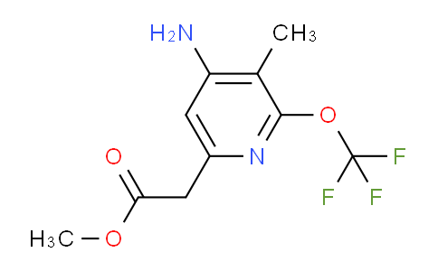 Methyl 4-amino-3-methyl-2-(trifluoromethoxy)pyridine-6-acetate