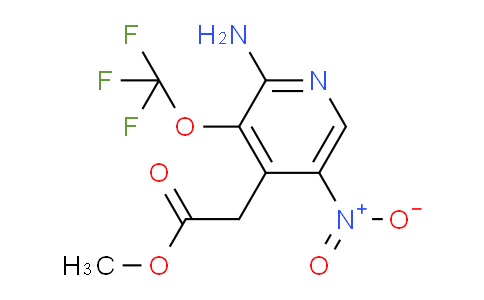 Methyl 2-amino-5-nitro-3-(trifluoromethoxy)pyridine-4-acetate