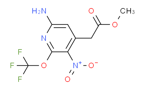 Methyl 6-amino-3-nitro-2-(trifluoromethoxy)pyridine-4-acetate