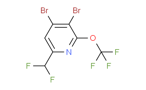 3,4-Dibromo-6-(difluoromethyl)-2-(trifluoromethoxy)pyridine