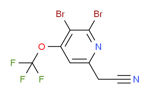 2,3-Dibromo-4-(trifluoromethoxy)pyridine-6-acetonitrile