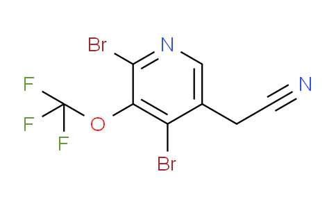 2,4-Dibromo-3-(trifluoromethoxy)pyridine-5-acetonitrile