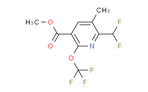 Methyl 2-(difluoromethyl)-3-methyl-6-(trifluoromethoxy)pyridine-5-carboxylate