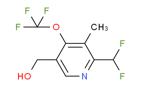 2-(Difluoromethyl)-3-methyl-4-(trifluoromethoxy)pyridine-5-methanol
