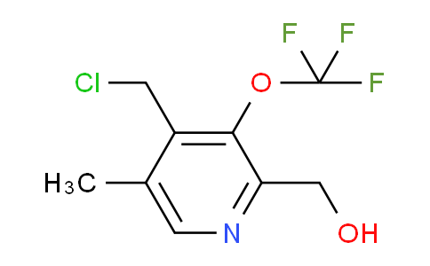 4-(Chloromethyl)-5-methyl-3-(trifluoromethoxy)pyridine-2-methanol