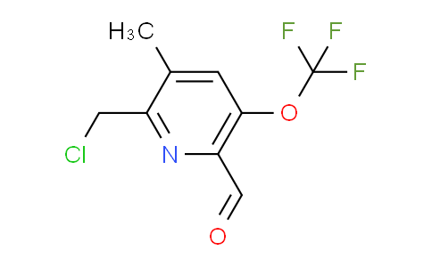 2-(Chloromethyl)-3-methyl-5-(trifluoromethoxy)pyridine-6-carboxaldehyde