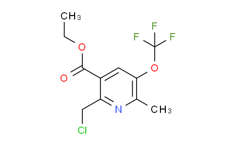 Ethyl 2-(chloromethyl)-6-methyl-5-(trifluoromethoxy)pyridine-3-carboxylate