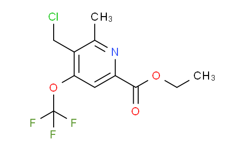 Ethyl 3-(chloromethyl)-2-methyl-4-(trifluoromethoxy)pyridine-6-carboxylate