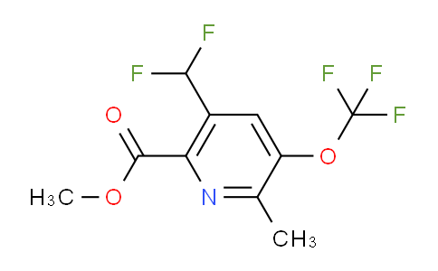 Methyl 5-(difluoromethyl)-2-methyl-3-(trifluoromethoxy)pyridine-6-carboxylate
