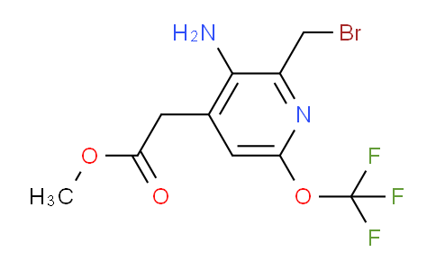 AM22090 | 1806213-47-7 | Methyl 3-amino-2-(bromomethyl)-6-(trifluoromethoxy)pyridine-4-acetate