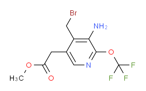 Methyl 3-amino-4-(bromomethyl)-2-(trifluoromethoxy)pyridine-5-acetate