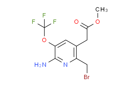 Methyl 2-amino-6-(bromomethyl)-3-(trifluoromethoxy)pyridine-5-acetate