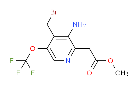 AM22098 | 1804019-72-4 | Methyl 3-amino-4-(bromomethyl)-5-(trifluoromethoxy)pyridine-2-acetate