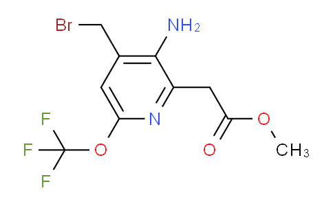 Methyl 3-amino-4-(bromomethyl)-6-(trifluoromethoxy)pyridine-2-acetate