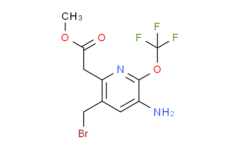 AM22102 | 1804533-72-9 | Methyl 3-amino-5-(bromomethyl)-2-(trifluoromethoxy)pyridine-6-acetate