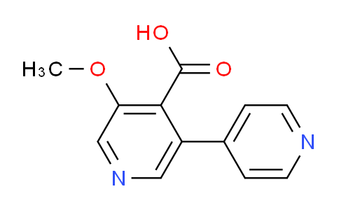 3-Methoxy-5-(pyridin-4-yl)isonicotinic acid
