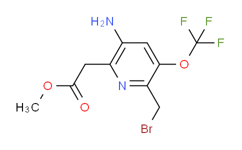 AM22112 | 1804610-65-8 | Methyl 5-amino-2-(bromomethyl)-3-(trifluoromethoxy)pyridine-6-acetate