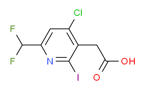 AM221142 | 1805266-43-6 | 4-Chloro-6-(difluoromethyl)-2-iodopyridine-3-acetic acid