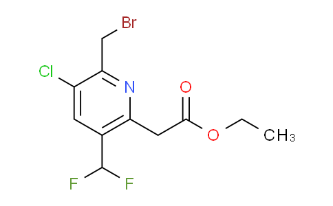 AM221145 | 1804488-23-0 | Ethyl 2-(bromomethyl)-3-chloro-5-(difluoromethyl)pyridine-6-acetate