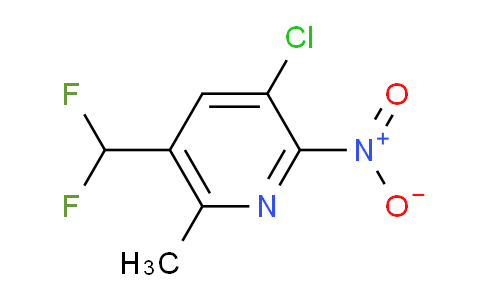 AM221148 | 1805377-64-3 | 3-Chloro-5-(difluoromethyl)-6-methyl-2-nitropyridine