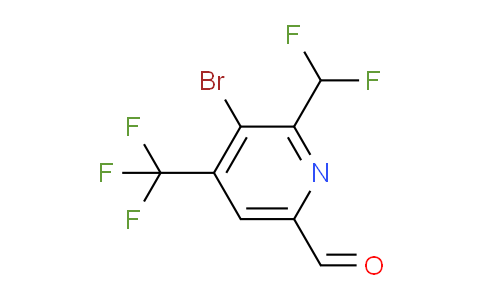 AM221150 | 1805964-89-9 | 3-Bromo-2-(difluoromethyl)-4-(trifluoromethyl)pyridine-6-carboxaldehyde
