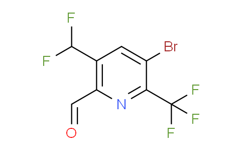 AM221151 | 1805261-45-3 | 3-Bromo-5-(difluoromethyl)-2-(trifluoromethyl)pyridine-6-carboxaldehyde