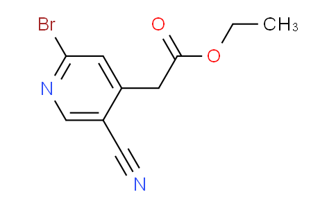 Ethyl 2-bromo-5-cyanopyridine-4-acetate