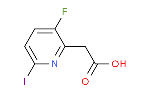 3-Fluoro-6-iodopyridine-2-acetic acid