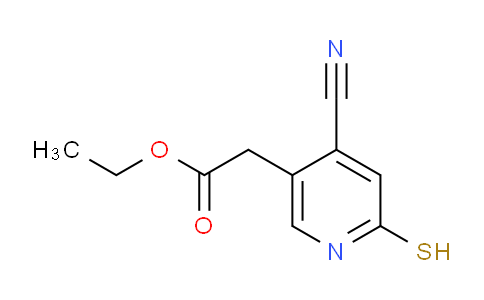 Ethyl 4-cyano-2-mercaptopyridine-5-acetate
