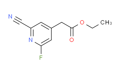 Ethyl 2-cyano-6-fluoropyridine-4-acetate