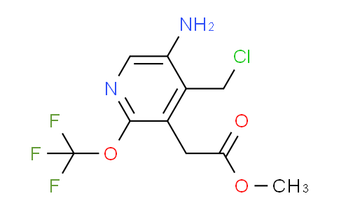 Methyl 5-amino-4-(chloromethyl)-2-(trifluoromethoxy)pyridine-3-acetate