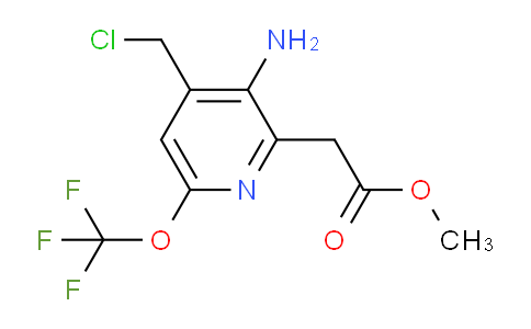 Methyl 3-amino-4-(chloromethyl)-6-(trifluoromethoxy)pyridine-2-acetate