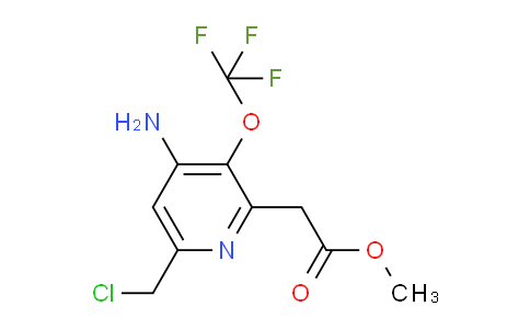 Methyl 4-amino-6-(chloromethyl)-3-(trifluoromethoxy)pyridine-2-acetate